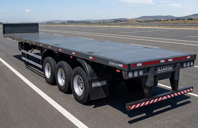 Remolque plano para transporte de carga